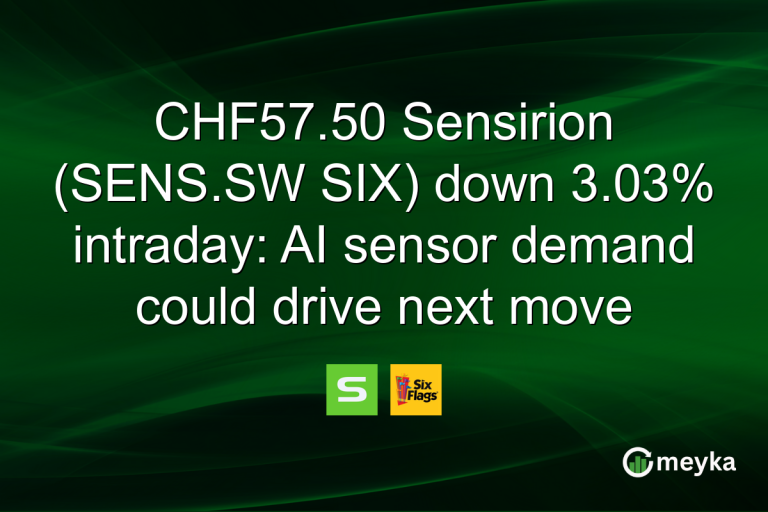 CHF57.50 Sensirion (SENS.SW SIX) down 3.03% intraday: AI sensor demand could drive next move