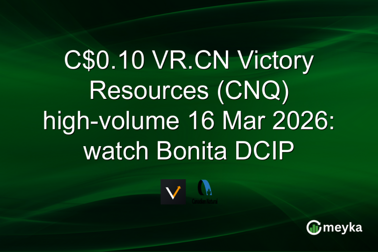C$0.10 VR.CN Victory Resources (CNQ) high-volume 16 Mar 2026: watch Bonita DCIP