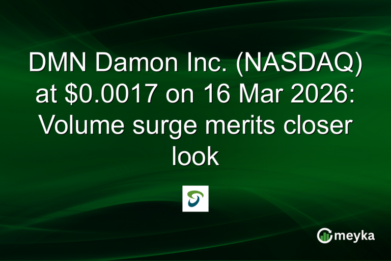 DMN Damon Inc. (NASDAQ) at $0.0017 on 16 Mar 2026: Volume surge merits closer look