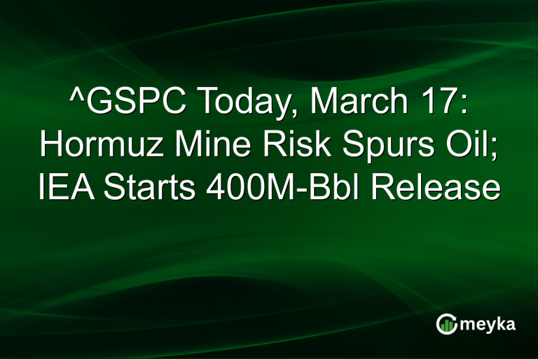 ^GSPC Today, March 17: Hormuz Mine Risk Spurs Oil; IEA Starts 400M-Bbl Release