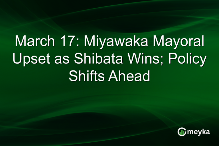 March 17: Miyawaka Mayoral Upset as Shibata Wins; Policy Shifts Ahead