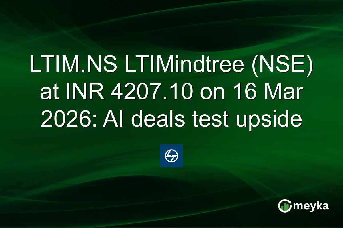 LTIM.NS LTIMindtree (NSE) at INR 4207.10 on 16 Mar 2026: AI deals test upside