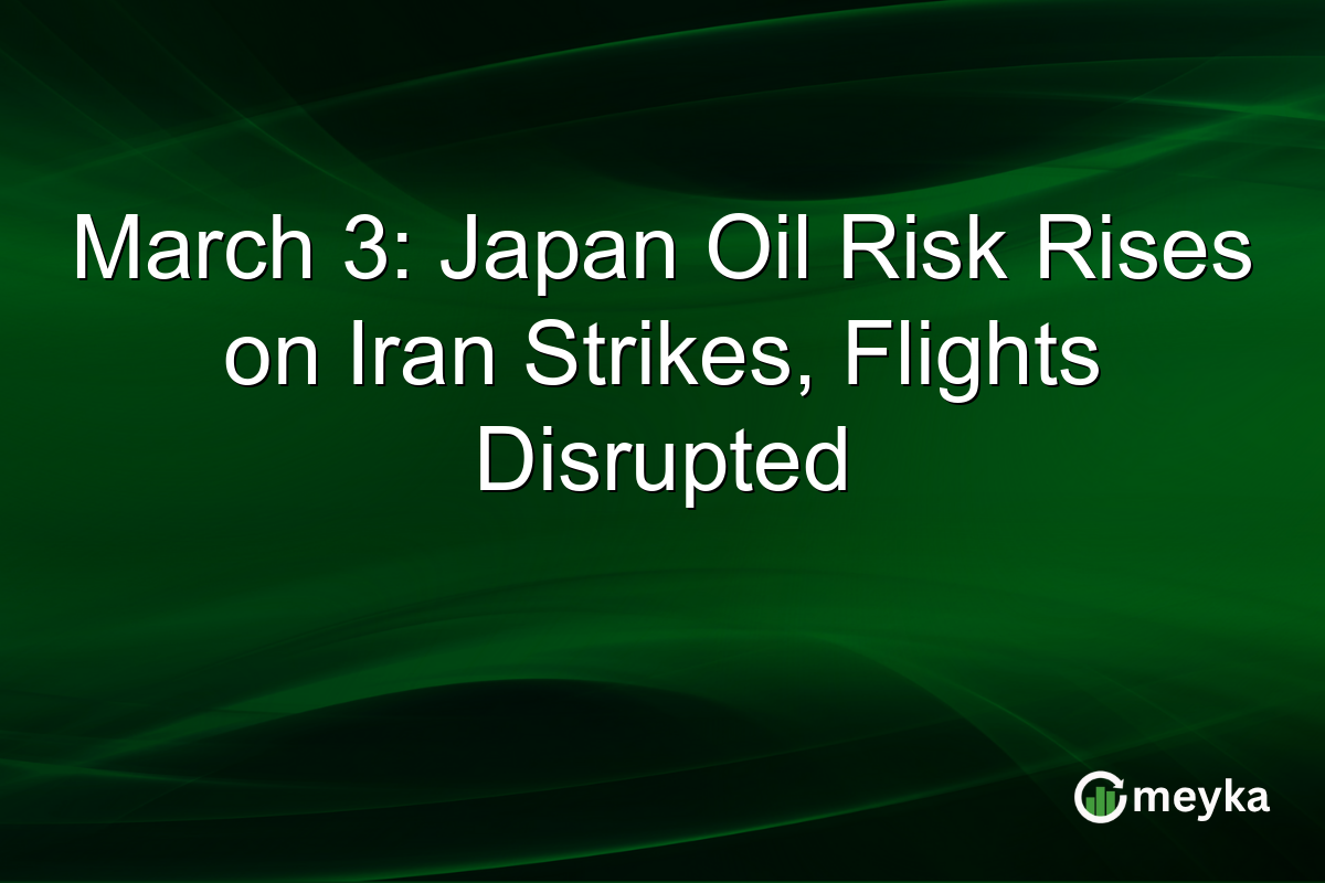 March 3: Japan Oil Risk Rises on Iran Strikes, Flights Disrupted