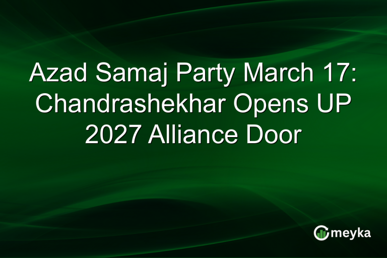 Azad Samaj Party March 17: Chandrashekhar Opens UP 2027 Alliance Door