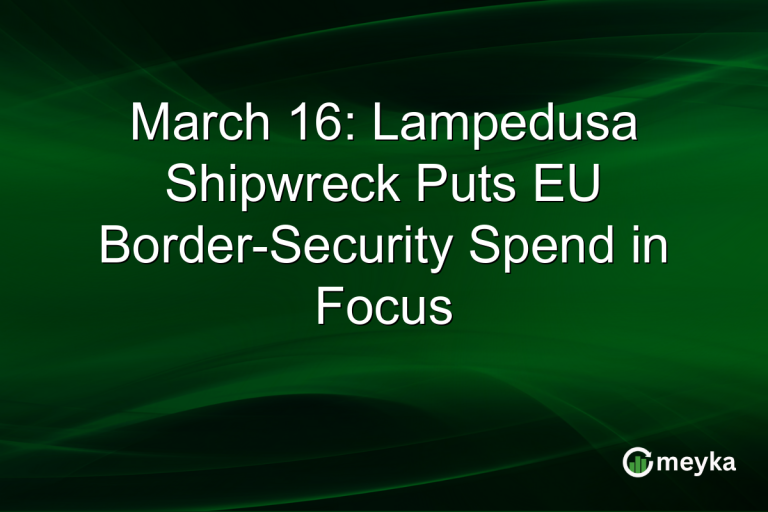 March 16: Lampedusa Shipwreck Puts EU Border-Security Spend in Focus