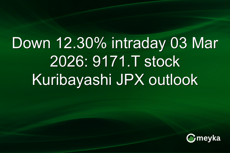 Down 12.30% intraday 03 Mar 2026: 9171.T stock Kuribayashi JPX outlook
