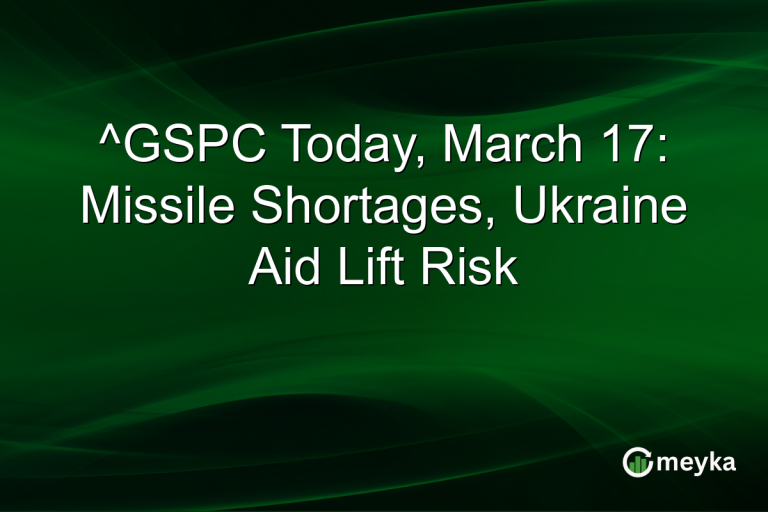 ^GSPC Today, March 17: Missile Shortages, Ukraine Aid Lift Risk