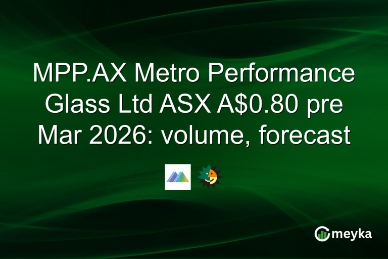 MPP.AX Metro Performance Glass Ltd ASX A$0.80 pre Mar 2026: volume, forecast