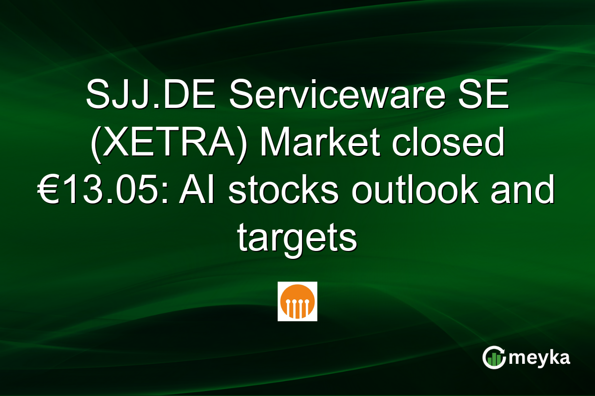 SJJ.DE Serviceware SE (XETRA) Market closed €13.05: AI stocks outlook and targets