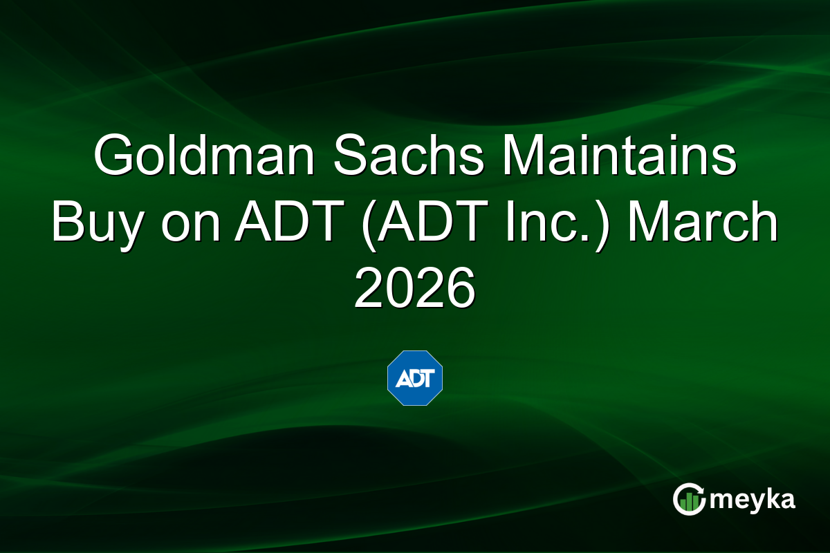 Goldman Sachs Maintains Buy on ADT (ADT Inc.) March 2026