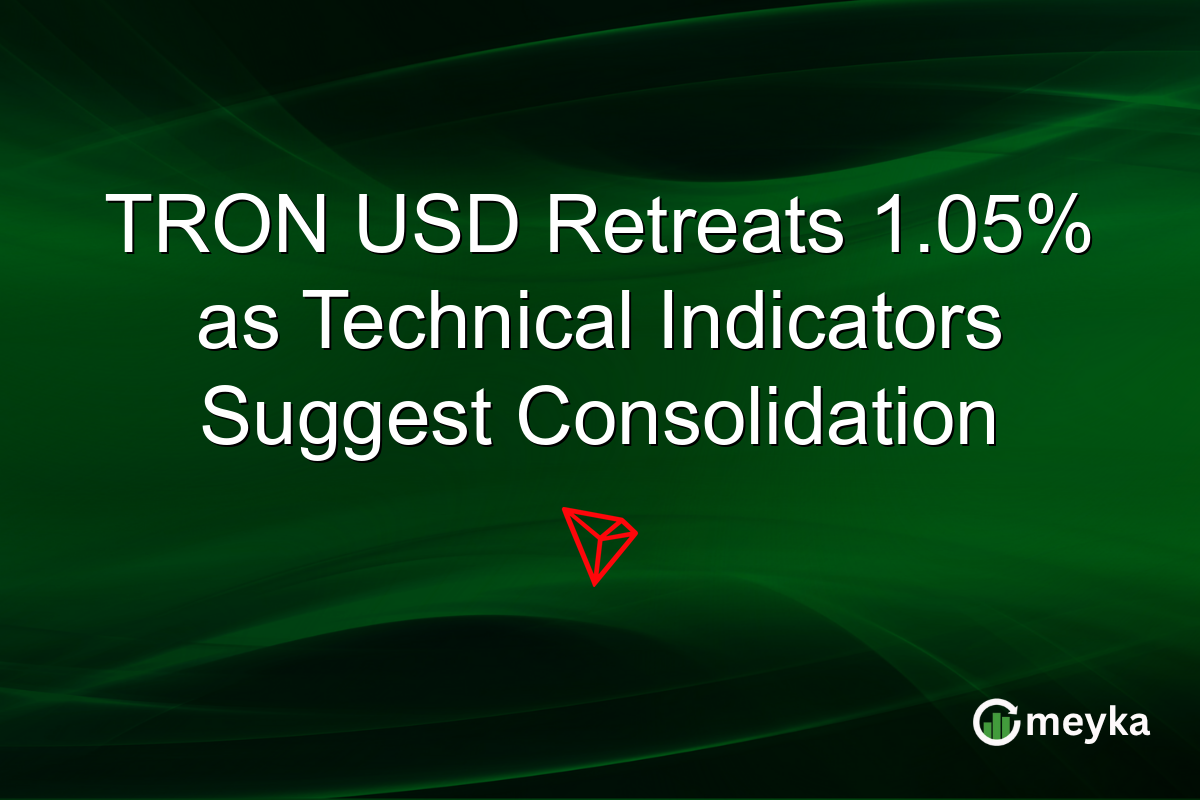 TRON USD Retreats 1.05% as Technical Indicators Suggest Consolidation