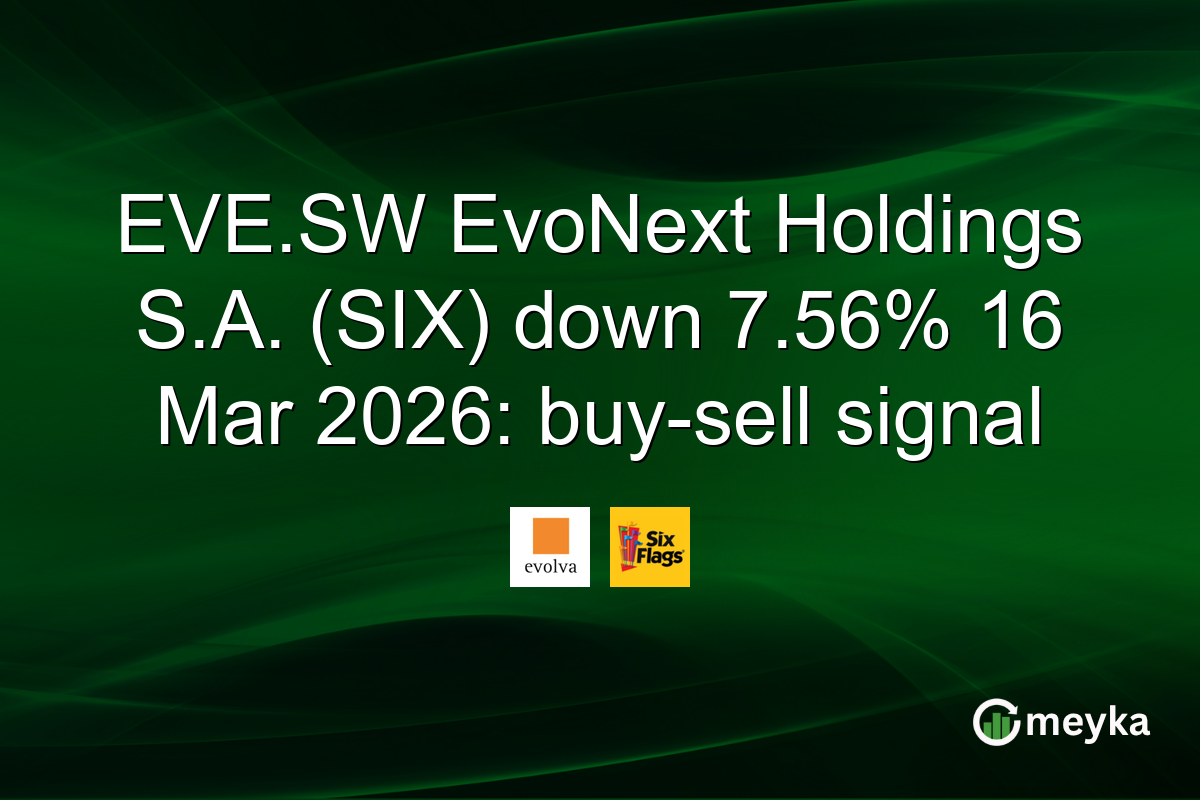 EVE.SW EvoNext Holdings S.A. (SIX) down 7.56% 16 Mar 2026: buy-sell signal