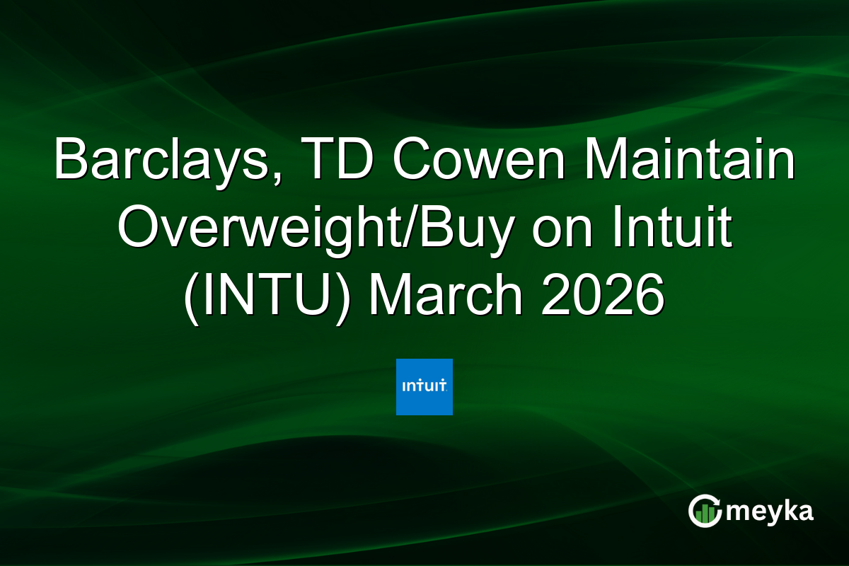 Barclays, TD Cowen Maintain Overweight/Buy on Intuit (INTU) March 2026
