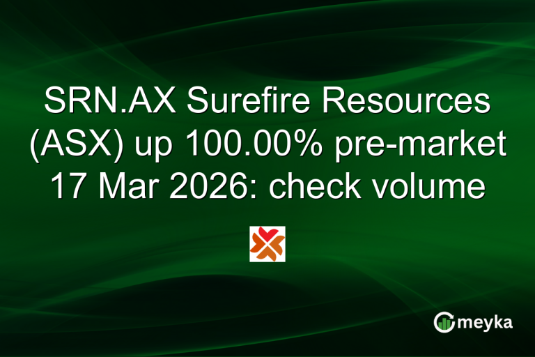 SRN.AX Surefire Resources (ASX) up 100.00% pre-market 17 Mar 2026: check volume