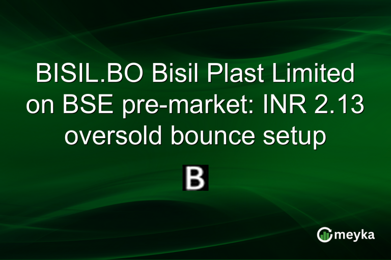 BISIL.BO Bisil Plast Limited on BSE pre-market: INR 2.13 oversold bounce setup