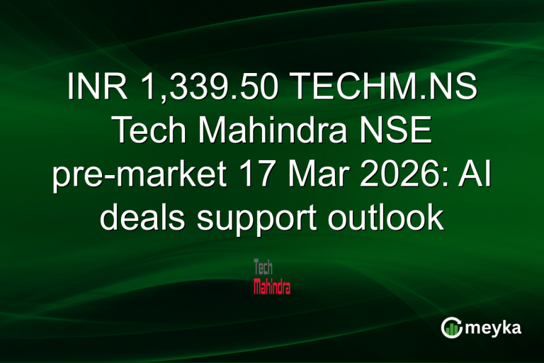 INR 1,339.50 TECHM.NS Tech Mahindra NSE pre-market 17 Mar 2026: AI deals support outlook