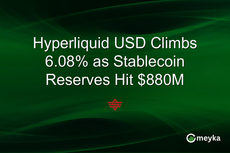 Hyperliquid USD Climbs 6.08% as Stablecoin Reserves Hit $880M