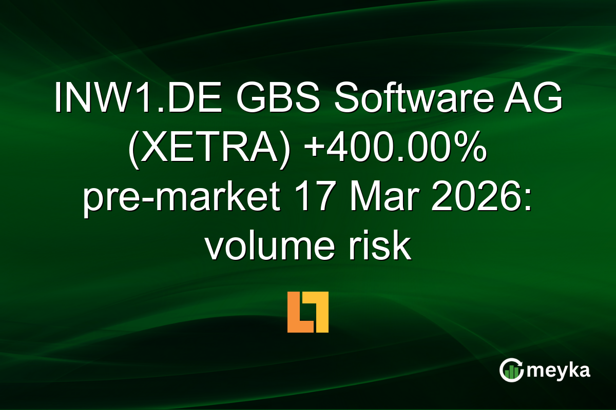 INW1.DE GBS Software AG (XETRA) +400.00% pre-market 17 Mar 2026: volume risk