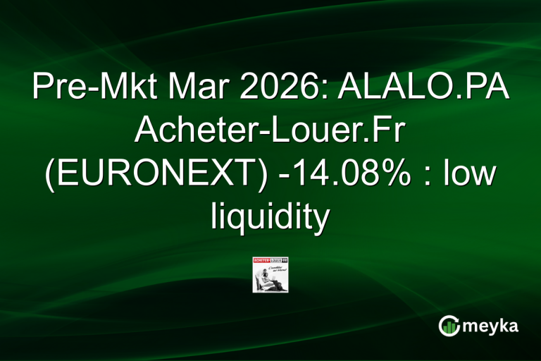 Pre-Mkt Mar 2026: ALALO.PA Acheter-Louer.Fr (EURONEXT) -14.08% : low liquidity