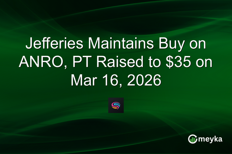 Jefferies Maintains Buy on ANRO, PT Raised to $35 on Mar 16, 2026