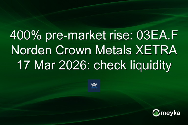400% pre-market rise: 03EA.F Norden Crown Metals XETRA 17 Mar 2026: check liquidity