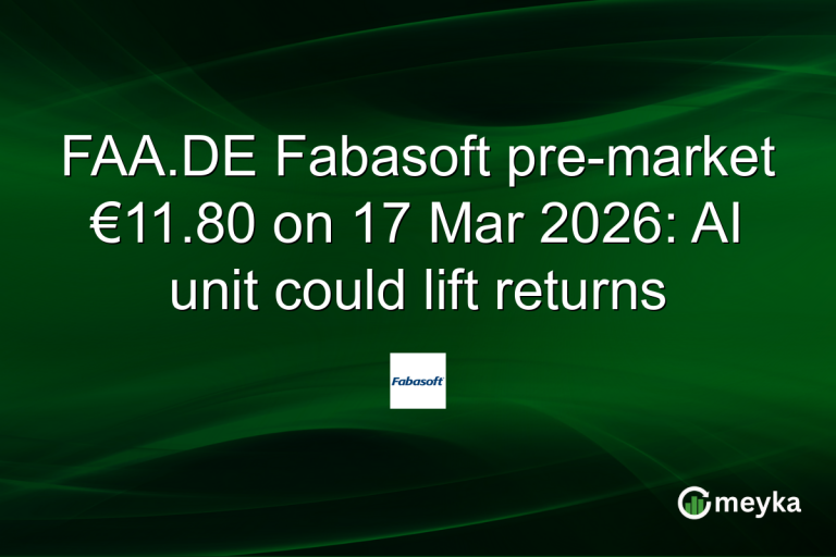 FAA.DE Fabasoft pre-market €11.80 on 17 Mar 2026: AI unit could lift returns