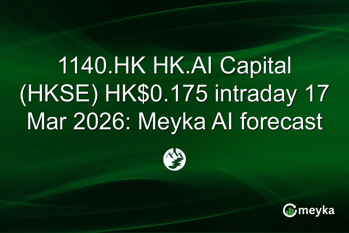 1140.HK HK.AI Capital (HKSE) HK$0.175 intraday 17 Mar 2026: Meyka AI forecast