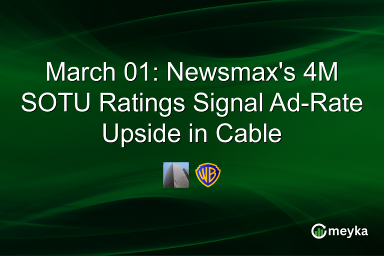 March 01: Newsmax's 4M SOTU Ratings Signal Ad-Rate Upside in Cable