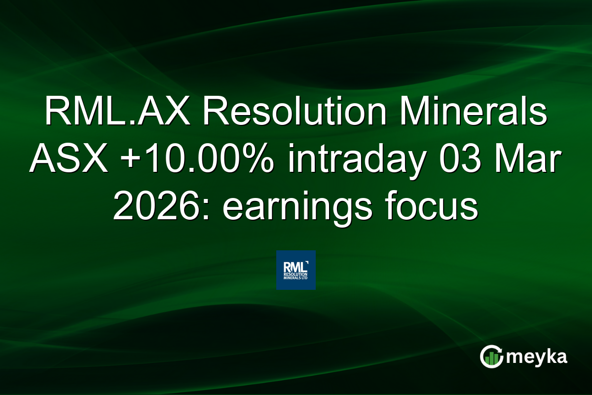 RML.AX Resolution Minerals ASX +10.00% intraday 03 Mar 2026: earnings focus