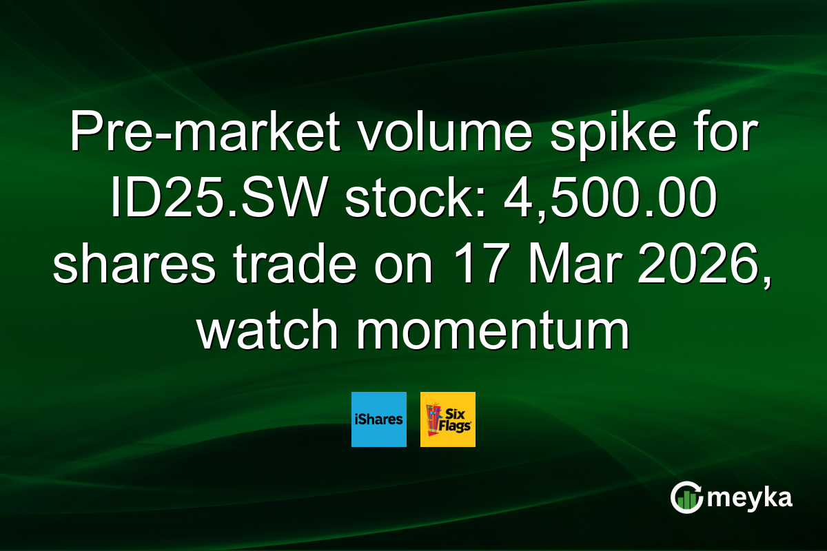Pre-market volume spike for ID25.SW stock: 4,500.00 shares trade on 17 Mar 2026, watch momentum