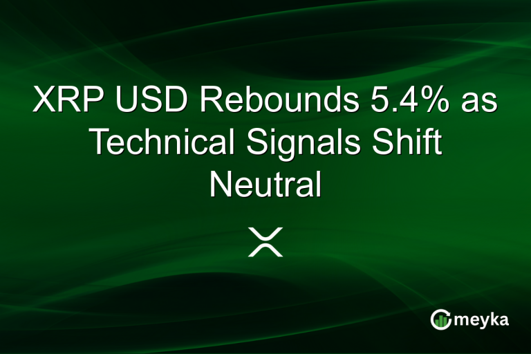 XRP USD Rebounds 5.4% as Technical Signals Shift Neutral