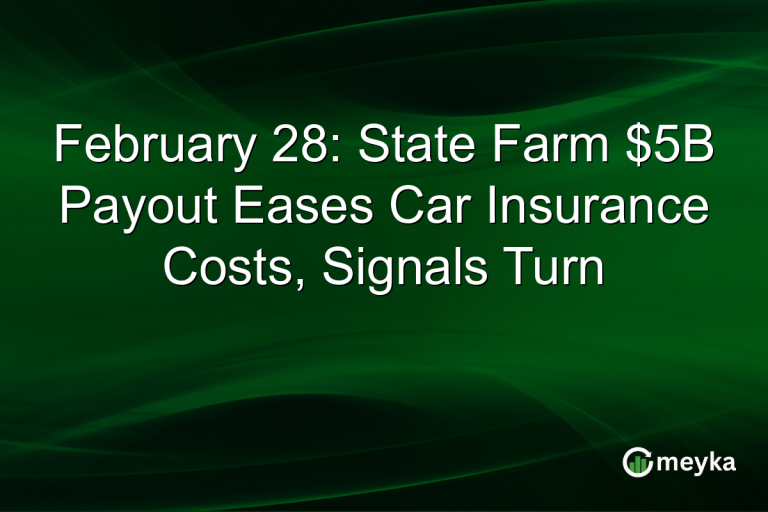 February 28: State Farm $5B Payout Eases Car Insurance Costs, Signals Turn
