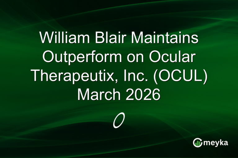 William Blair Maintains Outperform on Ocular Therapeutix, Inc. (OCUL) March 2026