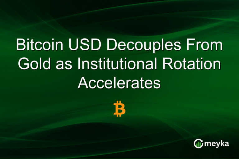 Bitcoin USD Decouples From Gold as Institutional Rotation Accelerates