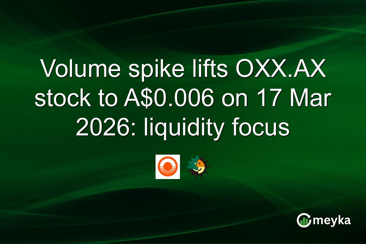 Volume spike lifts OXX.AX stock to A$0.006 on 17 Mar 2026: liquidity focus