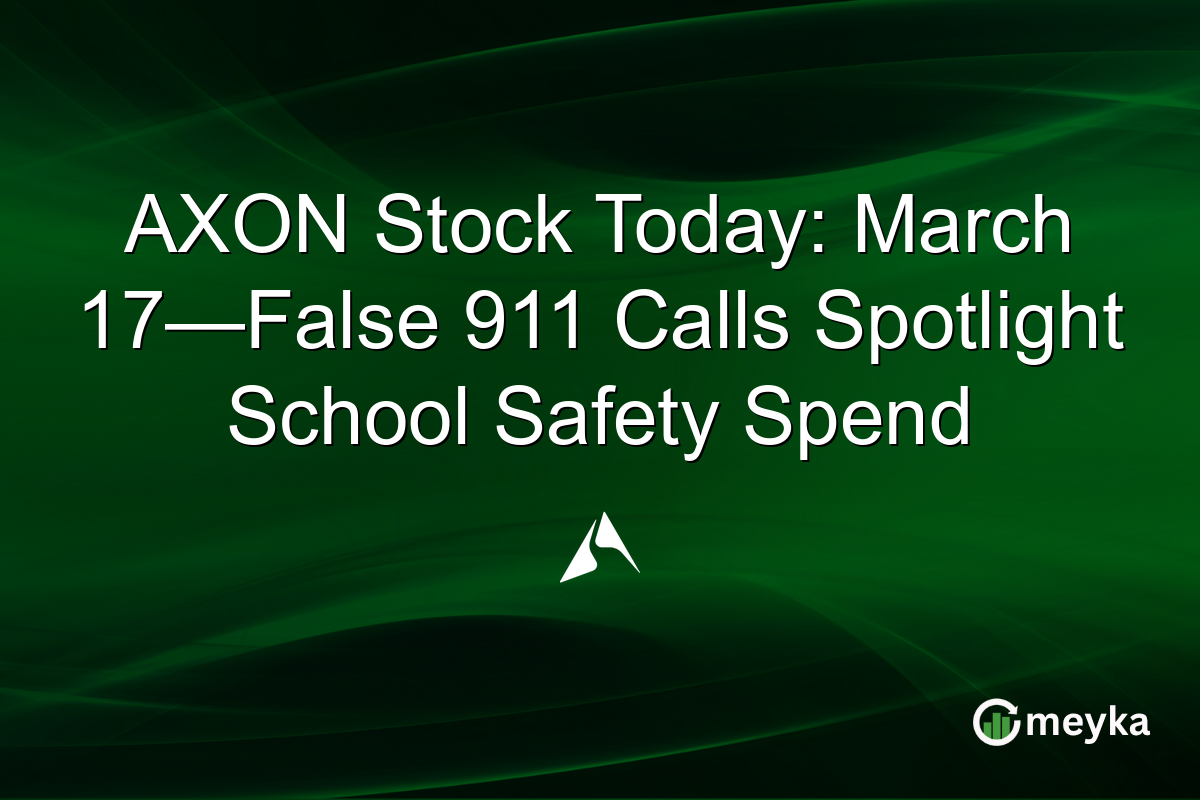 AXON Stock Today: March 17—False 911 Calls Spotlight School Safety Spend