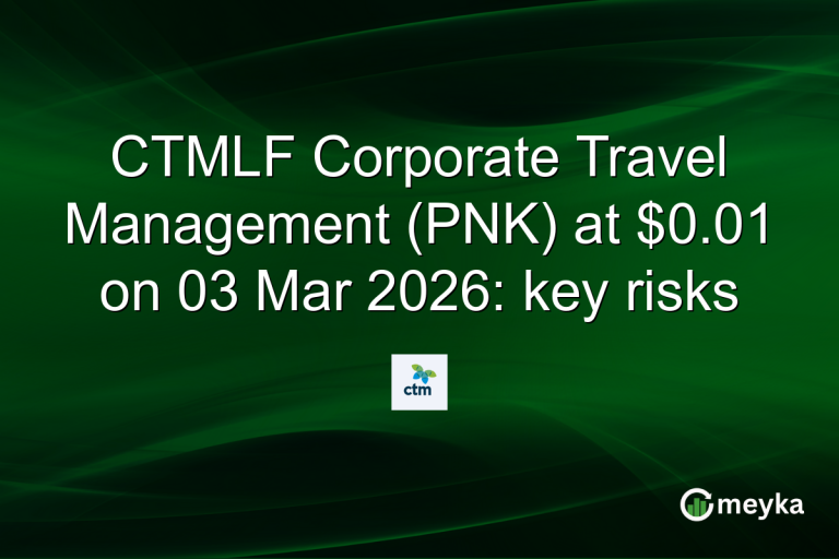 CTMLF Corporate Travel Management (PNK) at $0.01 on 03 Mar 2026: key risks
