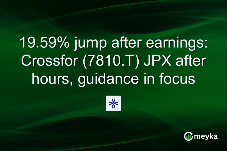 19.59% jump after earnings: Crossfor (7810.T) JPX after hours, guidance in focus