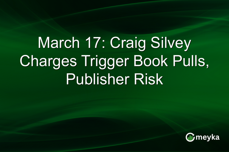 March 17: Craig Silvey Charges Trigger Book Pulls, Publisher Risk