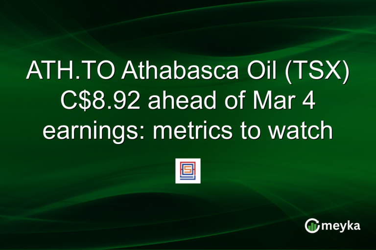 ATH.TO Athabasca Oil (TSX) C$8.92 ahead of Mar 4 earnings: metrics to watch