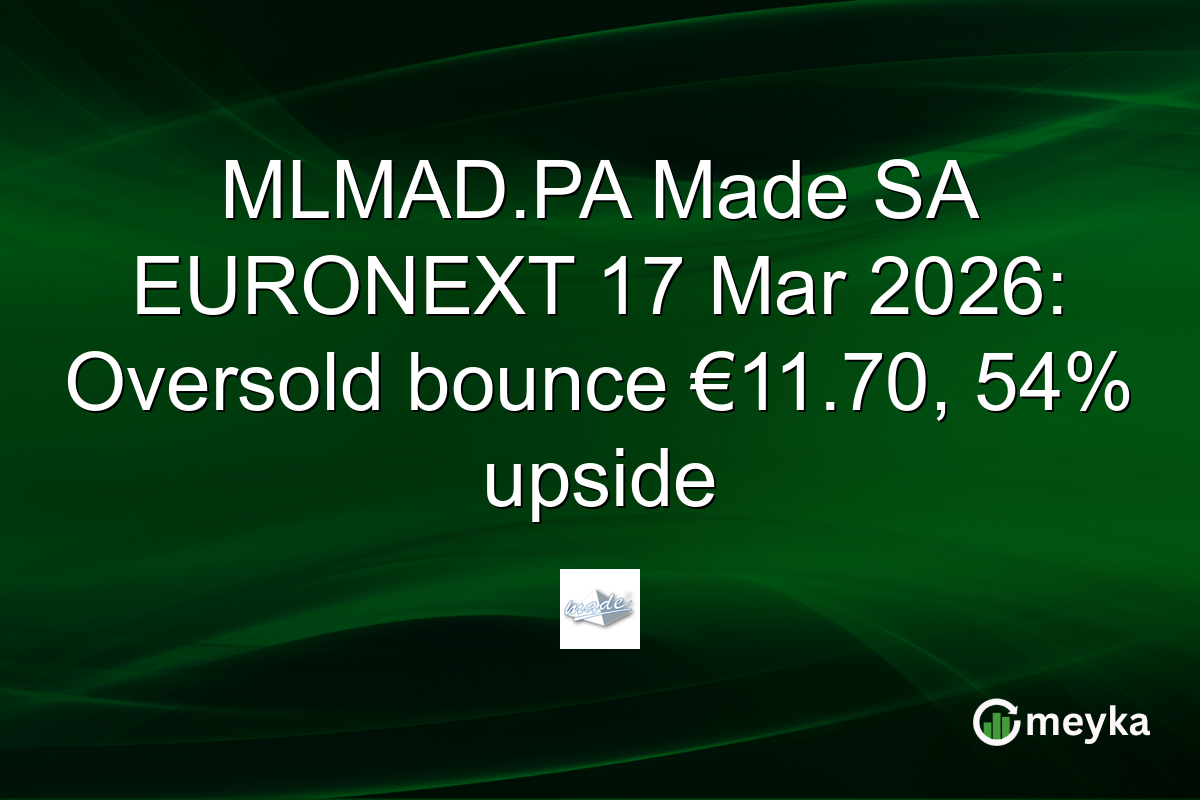 MLMAD.PA Made SA EURONEXT 17 Mar 2026: Oversold bounce €11.70, 54% upside
