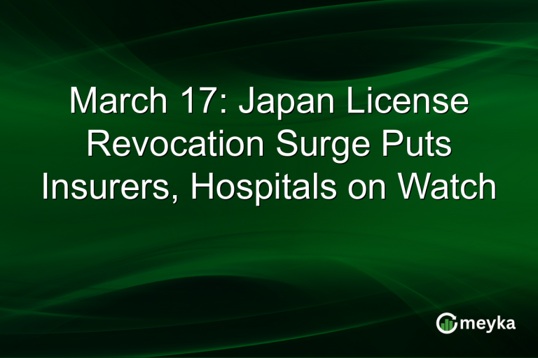 March 17: Japan License Revocation Surge Puts Insurers, Hospitals on Watch