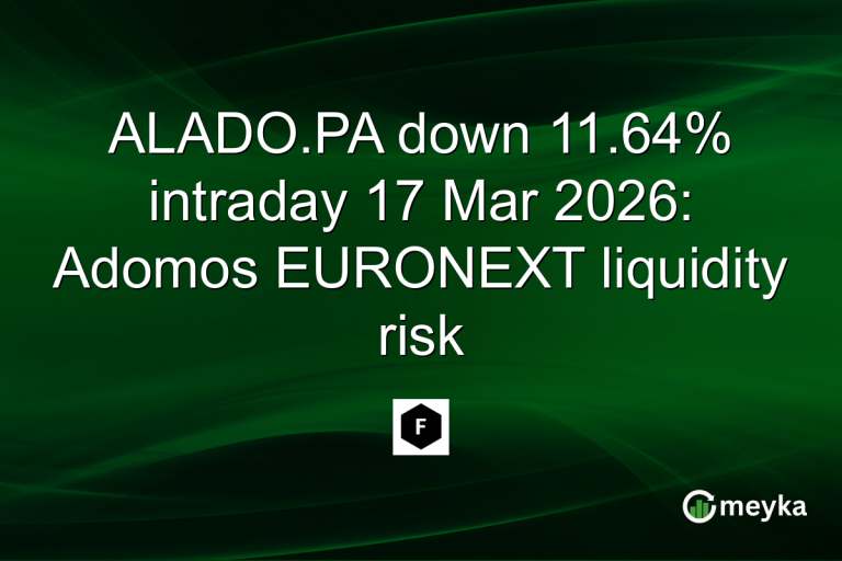 ALADO.PA down 11.64% intraday 17 Mar 2026: Adomos EURONEXT liquidity risk