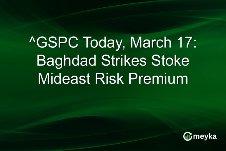 ^GSPC Today, March 17: Baghdad Strikes Stoke Mideast Risk Premium