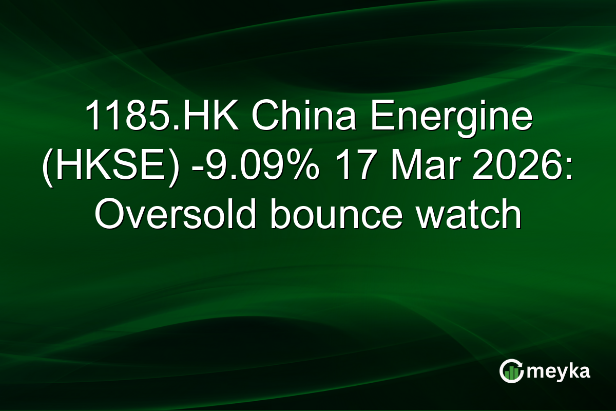 1185.HK China Energine (HKSE) -9.09% 17 Mar 2026: Oversold bounce watch