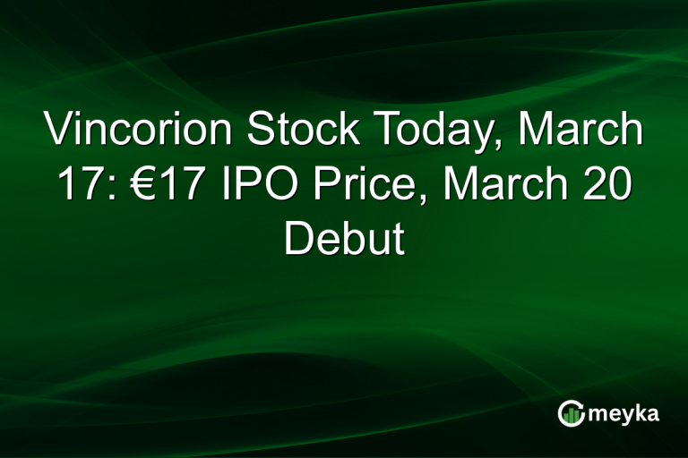 Vincorion Stock Today, March 17: €17 IPO Price, March 20 Debut