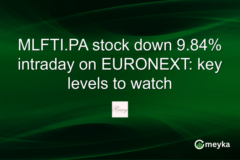 MLFTI.PA stock down 9.84% intraday on EURONEXT: key levels to watch
