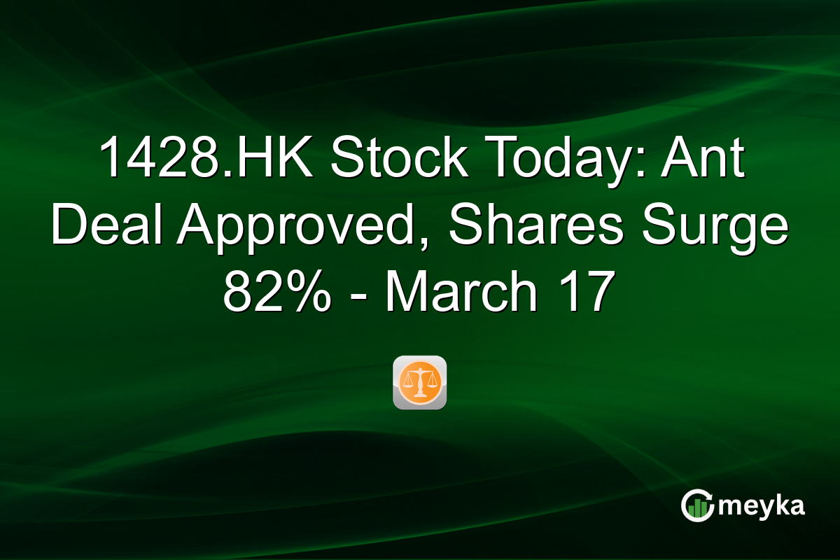 1428.HK Stock Today: Ant Deal Approved, Shares Surge 82% - March 17