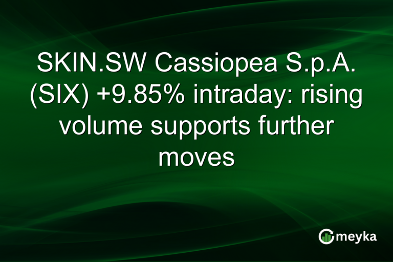 SKIN.SW Cassiopea S.p.A. (SIX) +9.85% intraday: rising volume supports further moves