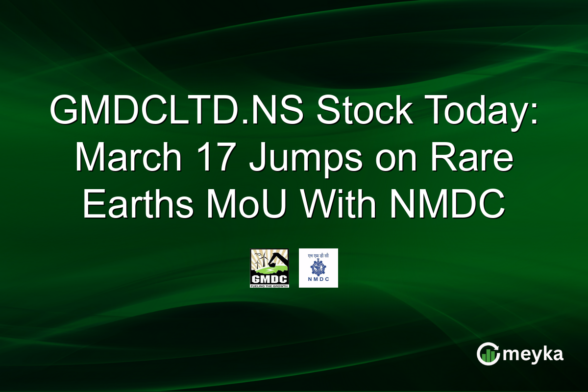 GMDCLTD.NS Stock Today: March 17 Jumps on Rare Earths MoU With NMDC
